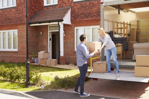 Removal team preparing a house move in Upper Norwood
