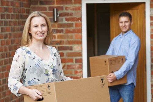 Waste disposal and transport compliance for a moving service