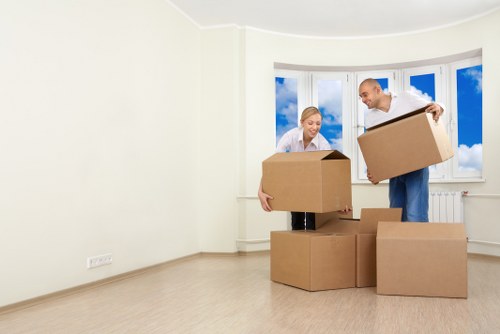 House movers working on a residential move in Upper Norwood