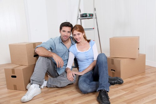 Removal van parked for a residential move near Upper Norwood