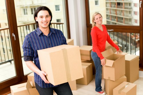 Careful box labelling and organised moving supplies